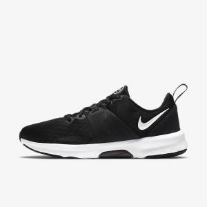 Women's Nike City Trainer 3 Training Shoes Black / Dark Grey / White | NK620GDX