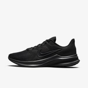 Women's Nike Downshifter 11 Road Running Shoes Black / Grey / Dark Grey | NK513IAT