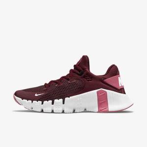 Women's Nike Free Metcon 4 Training Shoes Pink / White / Yellow | NK567LZW