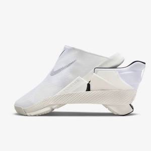 Women's Nike Go FlyEase Sneakers White / Black | NK937QKL