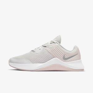 Women's Nike MC Trainer Training Shoes Platinum / Rose / White / Metal Silver | NK395XJL