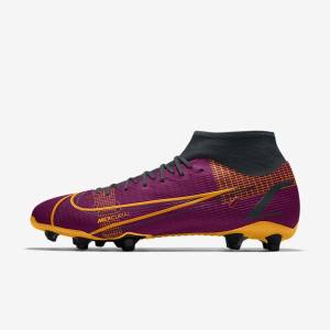 Women's Nike Mercurial Superfly 8 Academy By You Custom Football Shoes Multicolor | NK395SVX