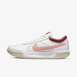 Women's Nike NikeCourt Zoom Lite 3 Tennis Shoes White / Red / White / Light | NK890XJS