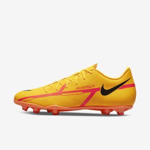 Women's Nike Phantom GT2 Club MG Multi-Ground Football Shoes Orange / Light Red / Black | NK864JCX