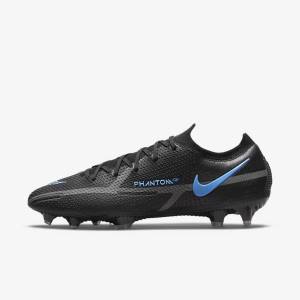 Women's Nike Phantom GT2 Elite FG Firm-Ground Football Shoes Black / Grey | NK762NKV