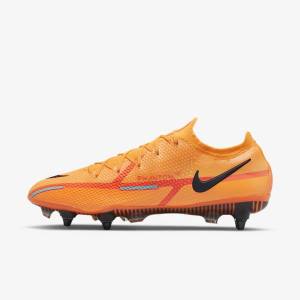 Women's Nike Phantom GT2 Elite SG-Pro AC Soft-Ground Football Shoes Orange / Light Red / Black | NK185NBU