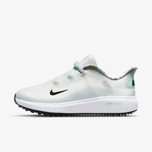 Women's Nike React Ace Tour Golf Shoes White / Platinum / Mint / Black | NK105KZC