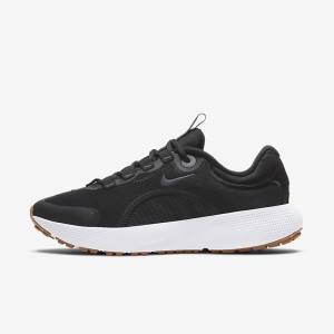 Women's Nike React Escape Run Road Running Shoes Black / Dark Grey / White / Black | NK284UDZ