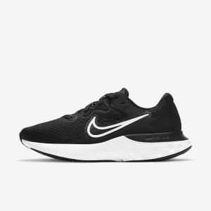 Women's Nike Renew Run 2 Road Running Shoes Black / Dark Grey / White | NK309TPF