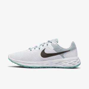 Women's Nike Revolution 6 Next Nature Road Running Shoes Olive / Pink / Grey | NK376VDB