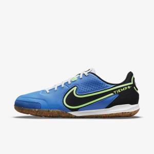 Women's Nike Tiempo Legend 9 Academy IC Indoor-Court Football Shoes Light Blue / Light Green / Brown / Black | NK978CVA