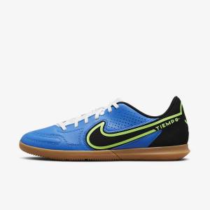 Women's Nike Tiempo Legend 9 Club IC Indoor-Court Football Shoes Light Blue / Light Green / Brown / Black | NK954XIA