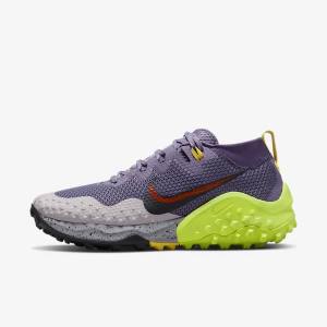 Women's Nike Wildhorse 7 Trail Running Shoes Purple / Grey / Red / Black | NK981DWJ