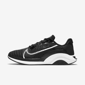 Women's Nike ZoomX SuperRep Surge Endurance Class Training Shoes Black / White | NK623QDV