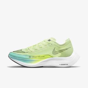 Women's Nike ZoomX Vaporfly Next% 2 Road Racing Running Shoes Black / Metal Gold / White | NK614GIL